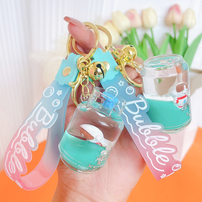 Wholesale Milk Carton Acrylic Oiled Keychains