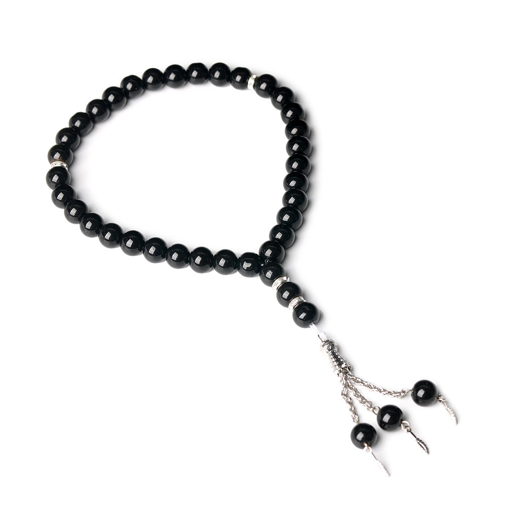 Wholesale Chic 33 Beads 10Mm Crystal Bracelet Exotic Middle East Style Unisex Handmade Party Jewelry Accessory