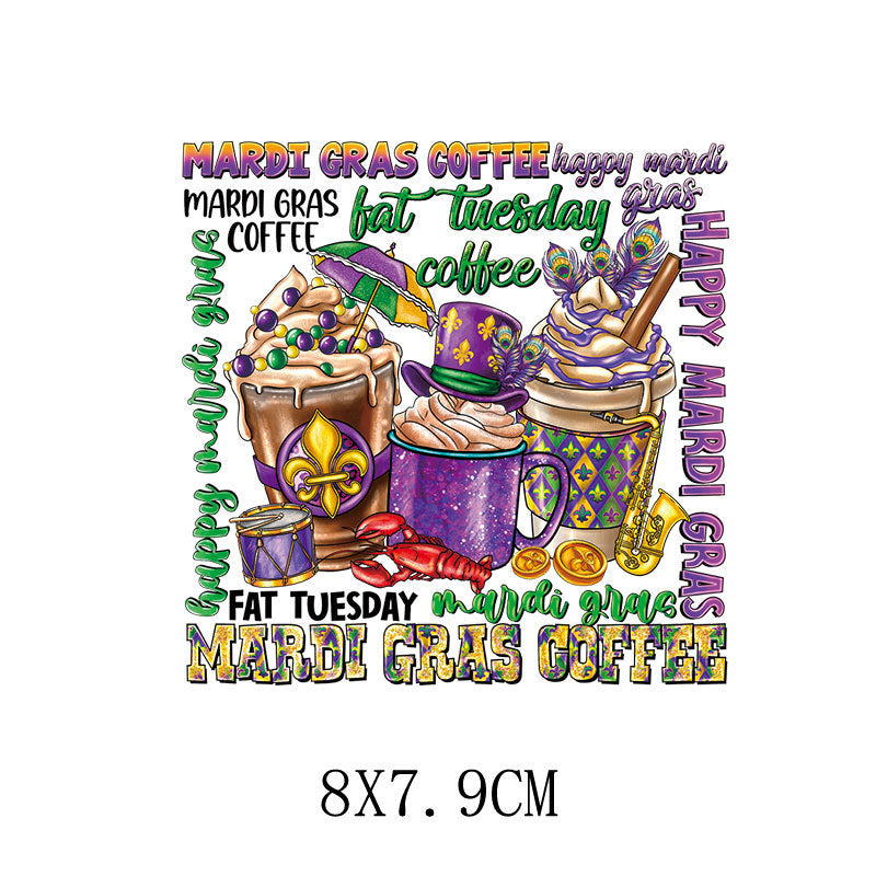 Wholesale Carnival Printed Hot Stamps   UV DTF Ready to Press Transfers Wraps