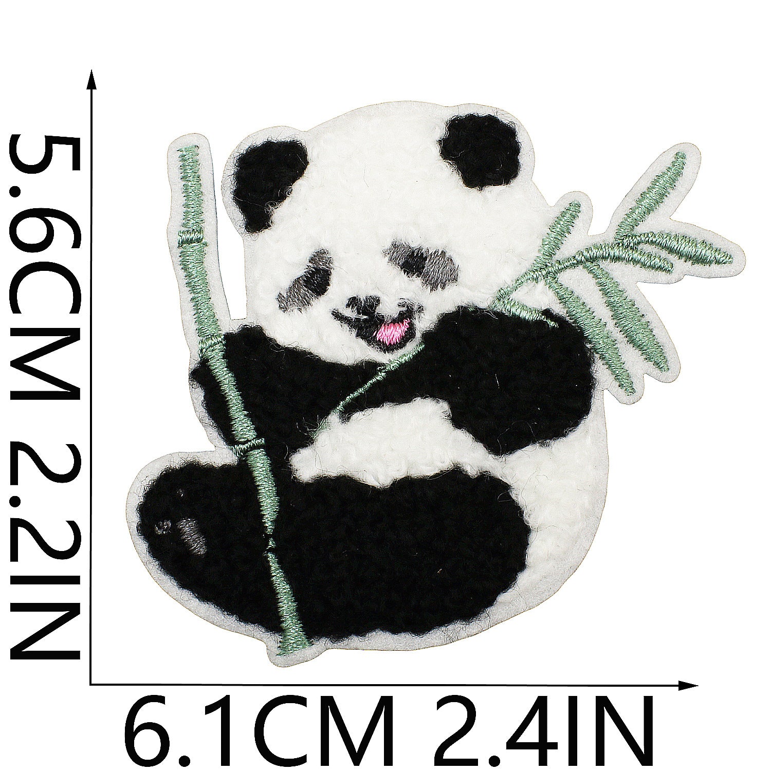 Wholesale Cute Panda Embroidery Patch For Clothing And Bag Decoration DIY Craft Supply Trendy Fashion Accessory For Resale