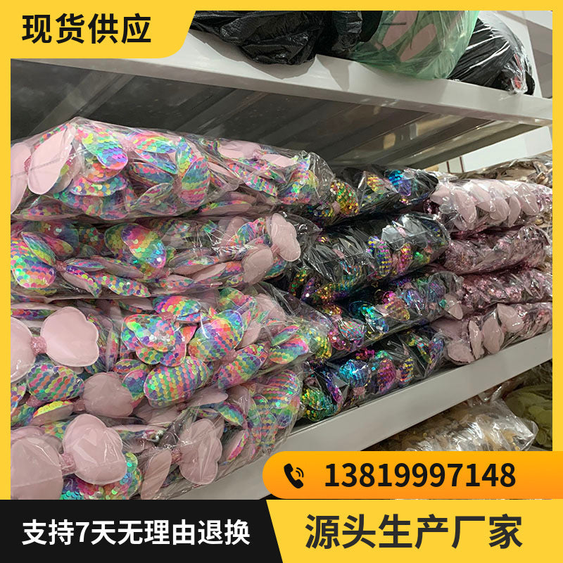 Central de pelo de arco de lentejuelas al por mayor