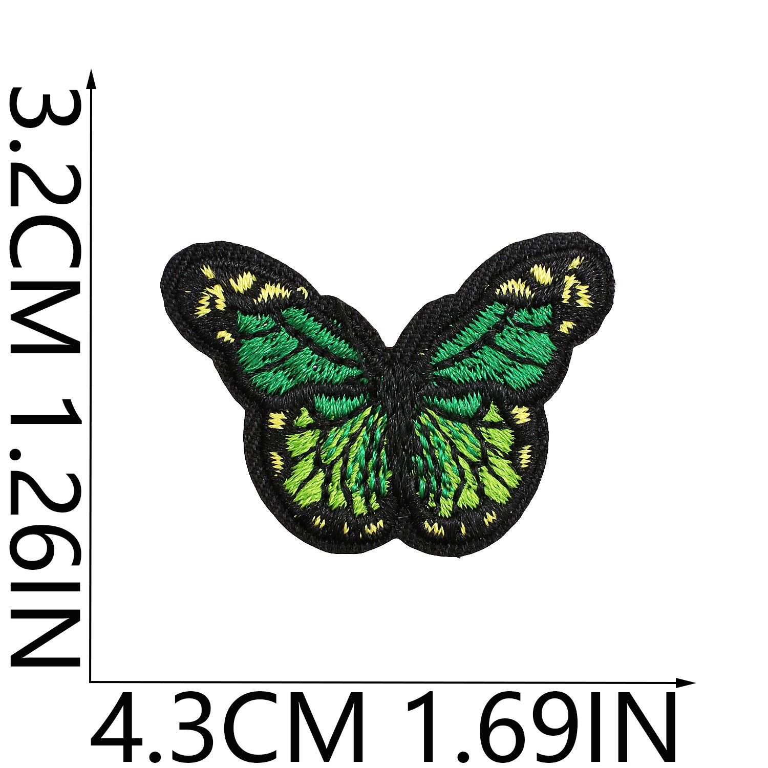 Wholesale Floral Embroidery Patch Butterfly And Bee Design Polyester Thread Clothing Decorative Accessory Everyday Gift Boutique Resale
