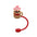 Wholesale Valentine's Day Love Series Straw Cap Silicone Straw Dust Plug Red Water Cup 8/10mm Straw Sleeve