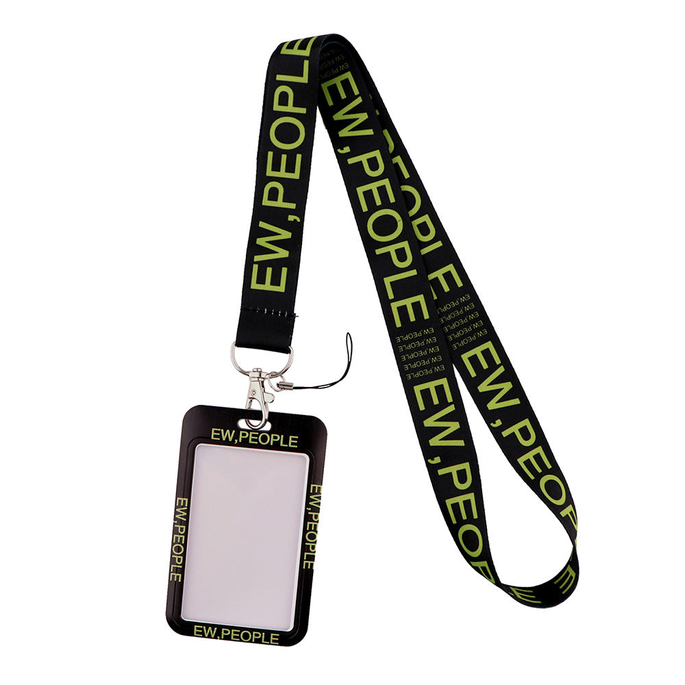 Wholesale Gay Plaid Polyester Badge Lanyard