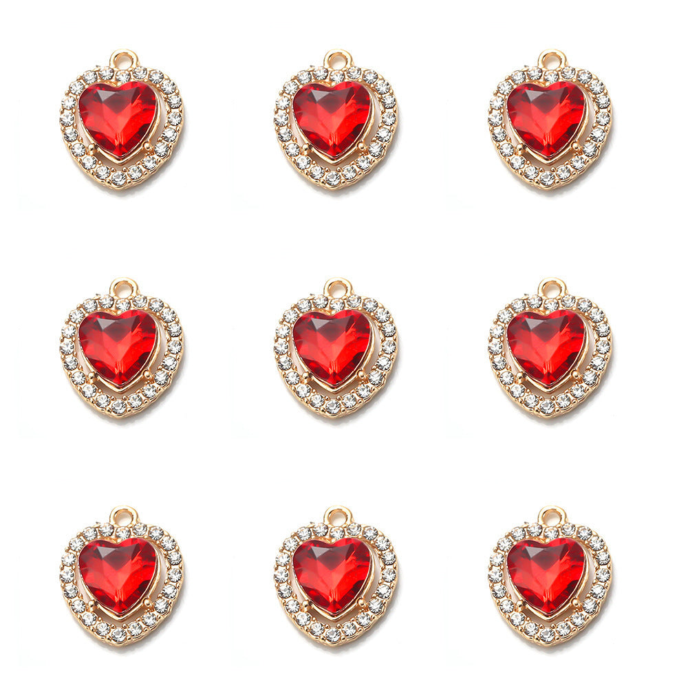 Wholesale Rhinestone Alloy Love Necklace Bracelet Pendant