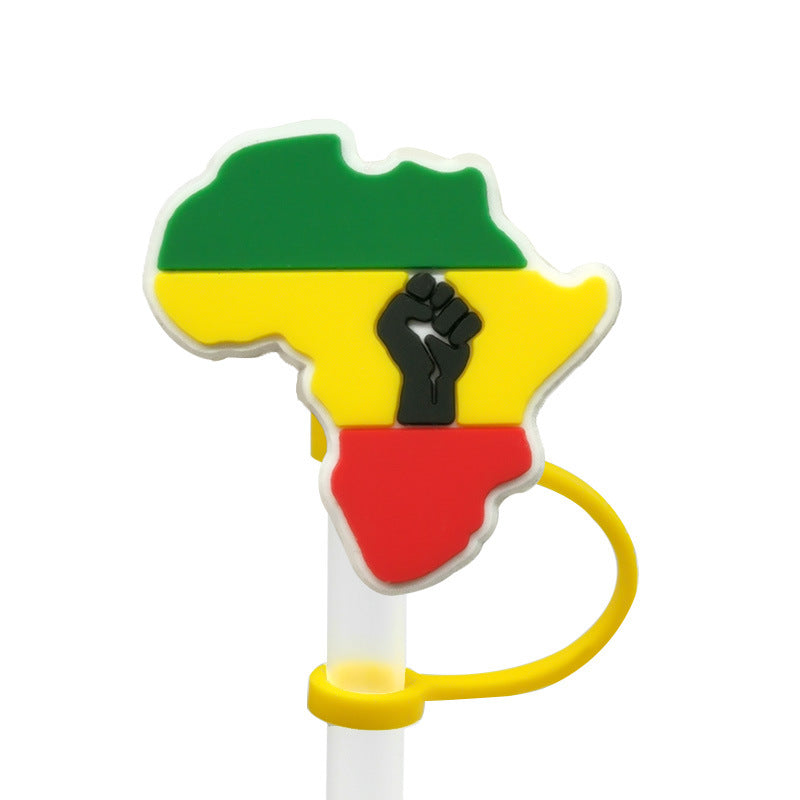 Wholesale 10PCS Street Culture Straw Set Silicone Dust Stopper Straw Tube Cap