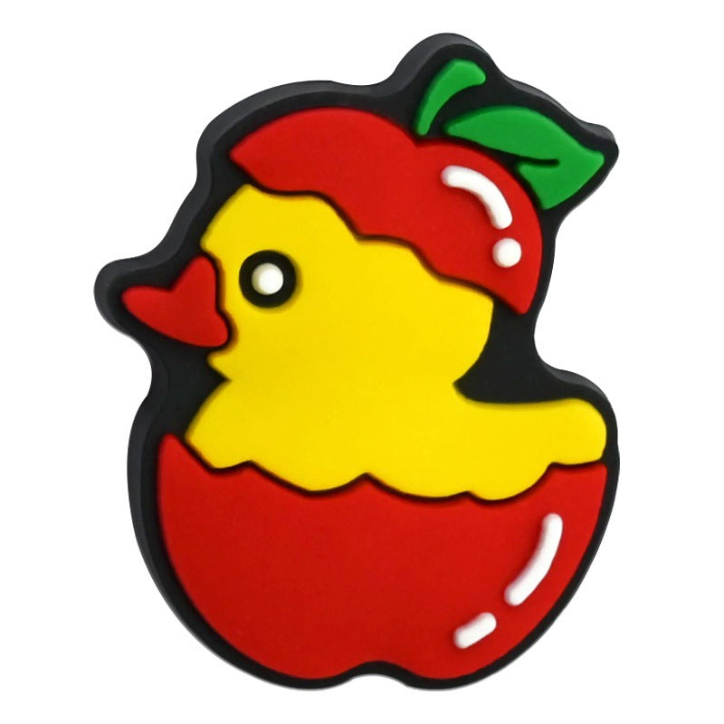 Wholesale Random 100pcs/pack   Cartoon duck beaded  Focal Beads