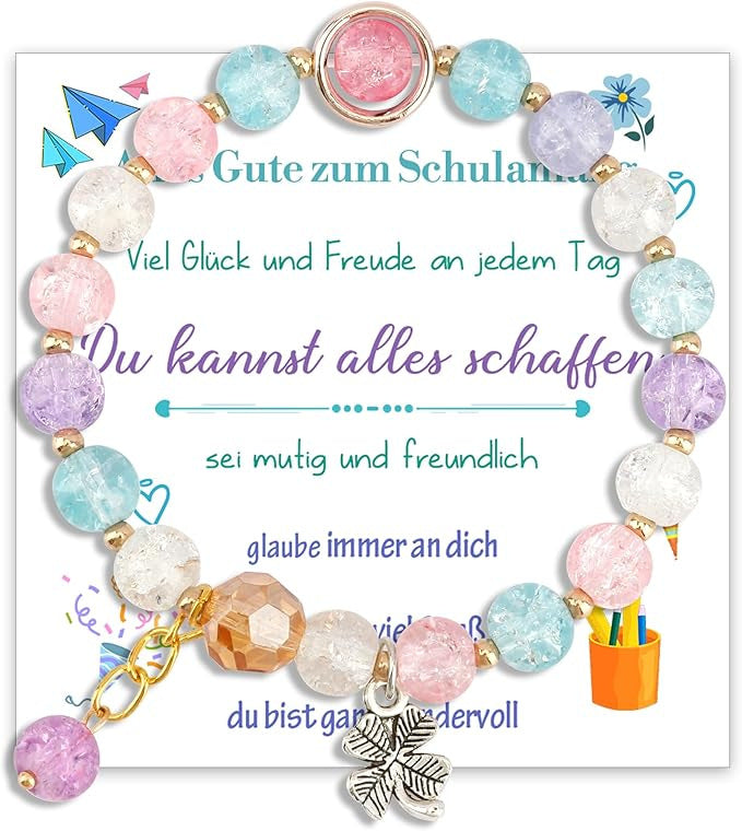 Wholesale Easter Blooming Bead Pink Love Rabbit Bracelet