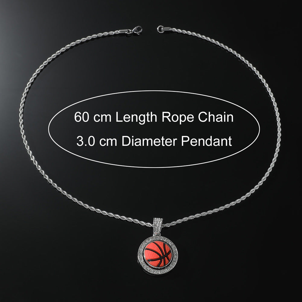 Collares de aleación de aleación de baloncesto de diamantes al por mayor