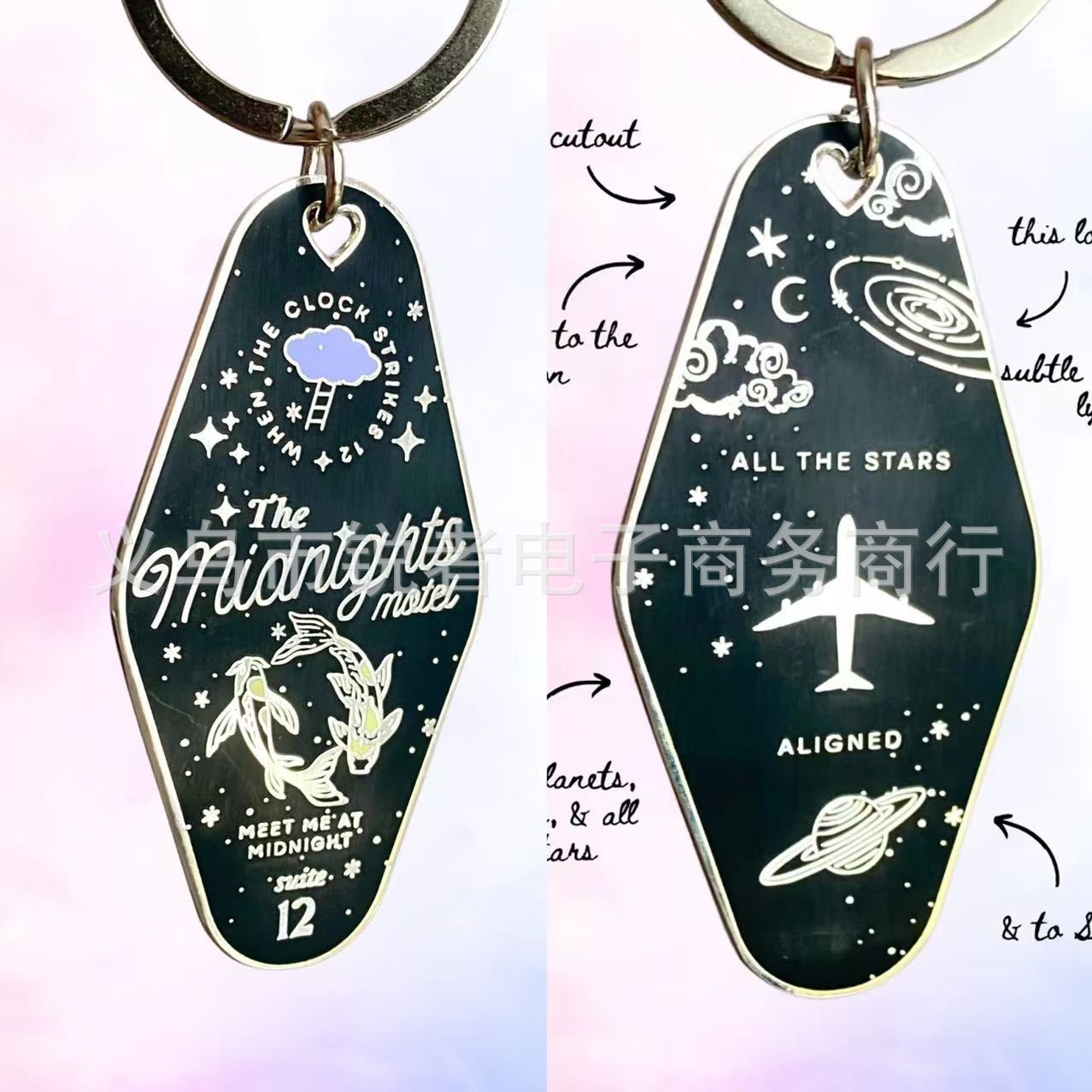 Wholesale 12 Types of Motel Metal Keychains