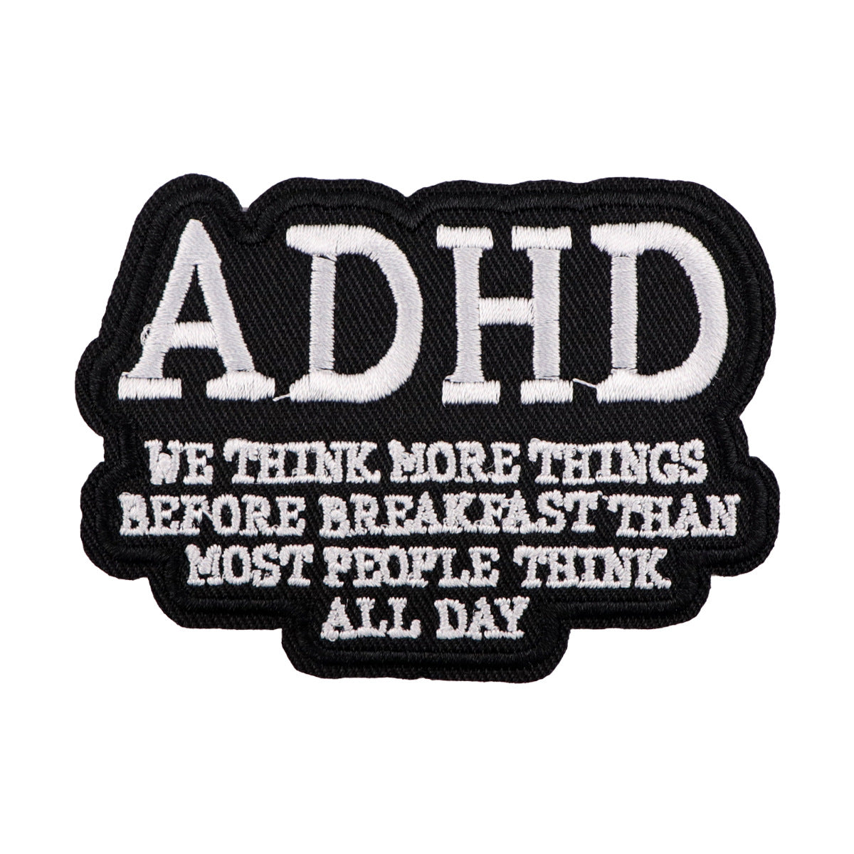 Wholesale 5pcs Black and White English Letter Quotations Embroider Cloth Patch
