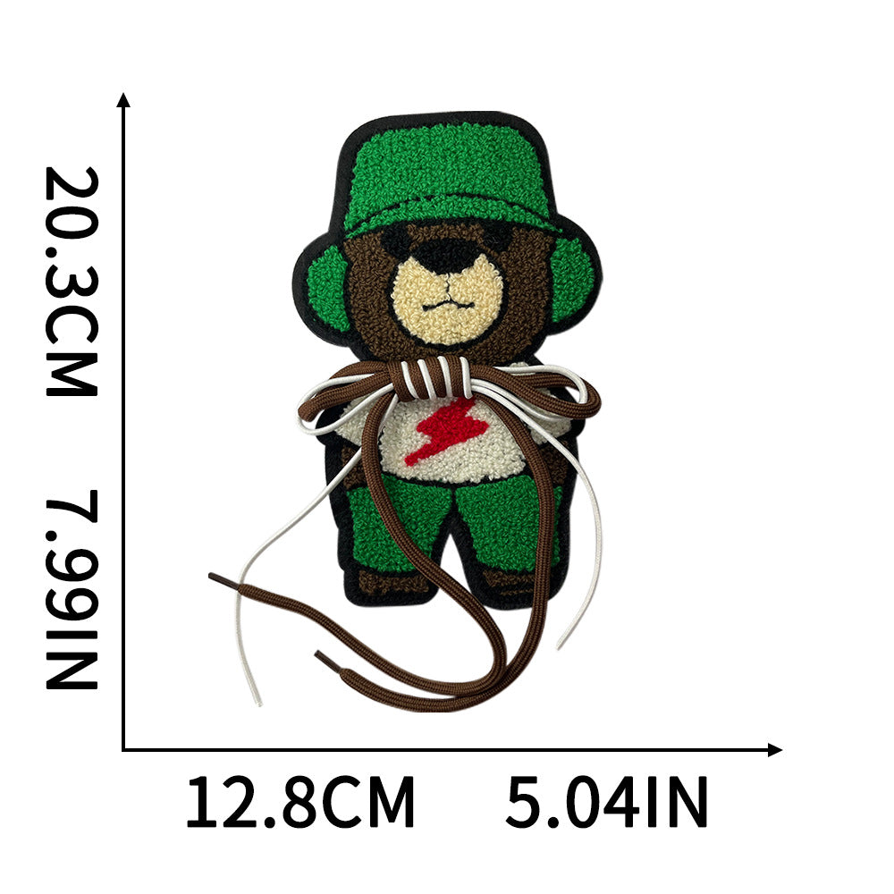 Wholesale Trendy Embroidered Cartoon Bear Rabbit Patch For DIY Coat Decoration Resale