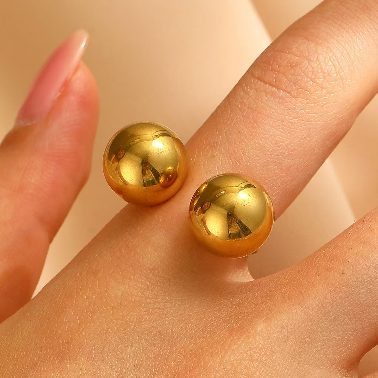Wholesale Vintage glossy texture ring