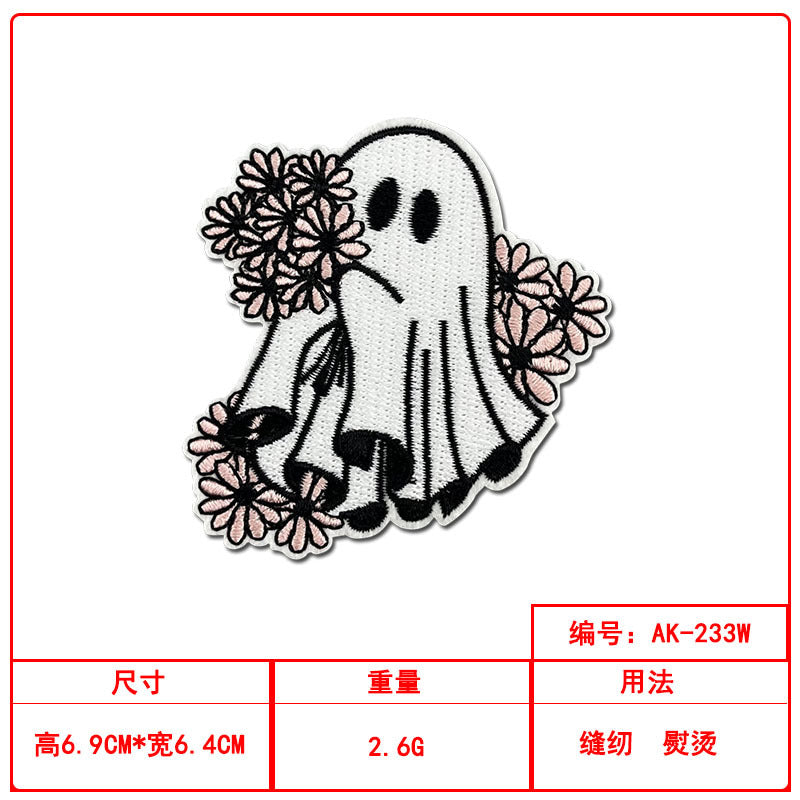 Wholesale Ghost Witch Embroidered Patch