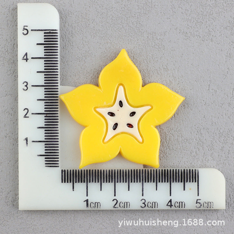 Wholesale 50pcs DIY Watermelon Strawberry Pineapple Fruit Homemade Cream Glue Resin Hole Shoe Patch FlatBack