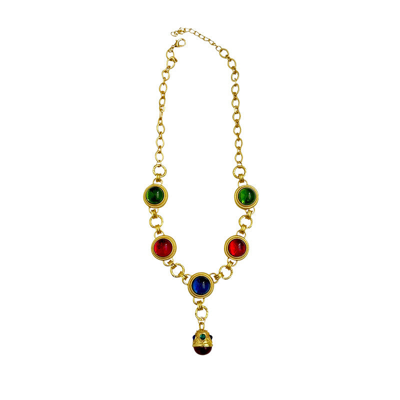 Wholesale Gut Medieval Style Pendant Necklace Versatile Fashion Retro Clavicle Chain