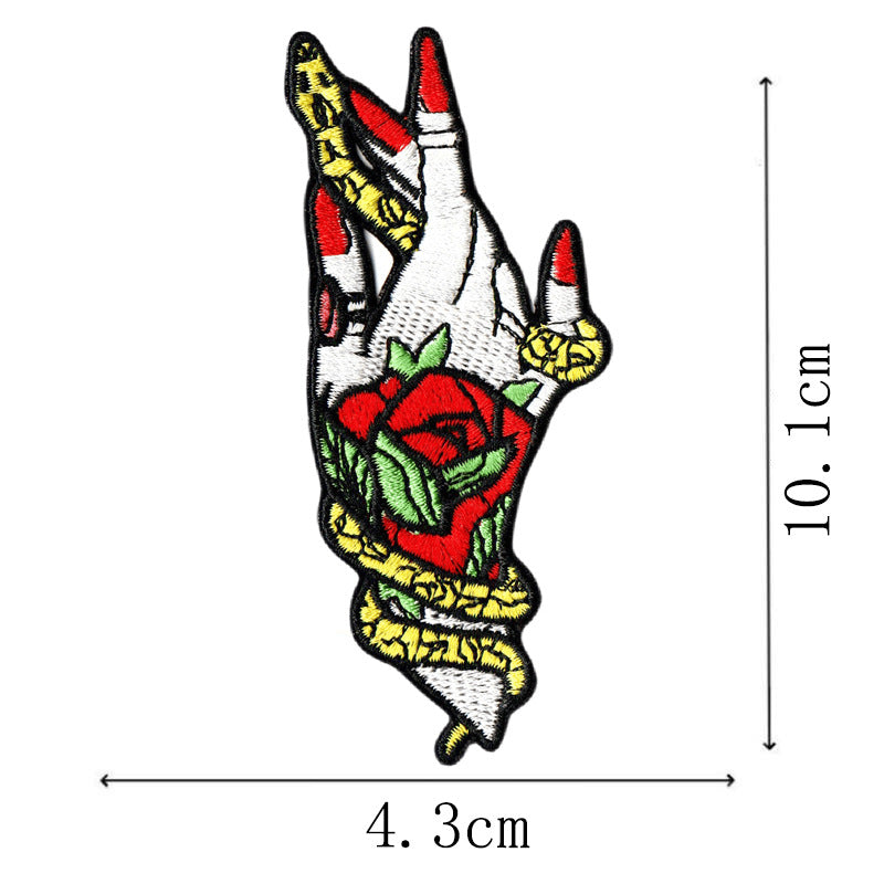 Wholesale Personalized Badge Campus Style Sleeve Badge Chest Badge Clothing Accessories Embroidery Ironable Digital Badge Patch FS