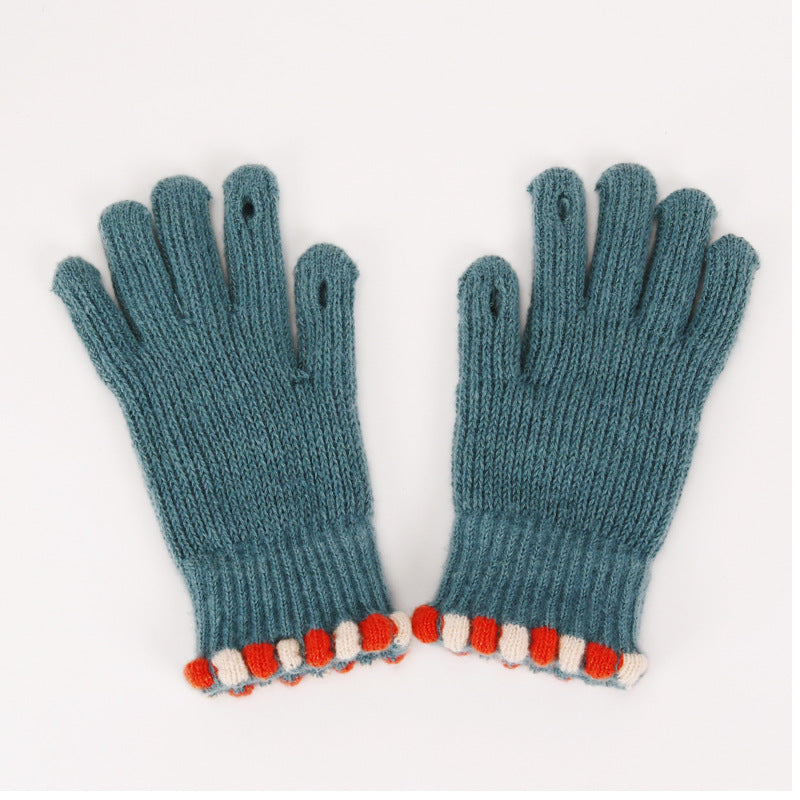 Wholesale Winter Touch Screen Warm Wool Knitted Gloves