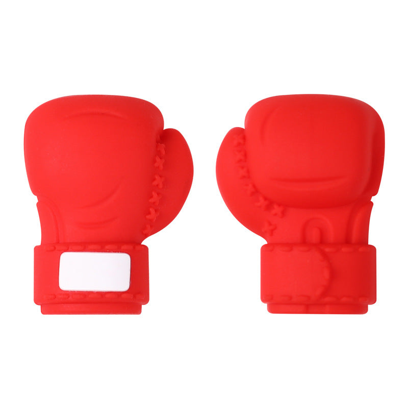 Wholesale 20pcs/pack 3D Boxing Gloves DIY Silicone Beads