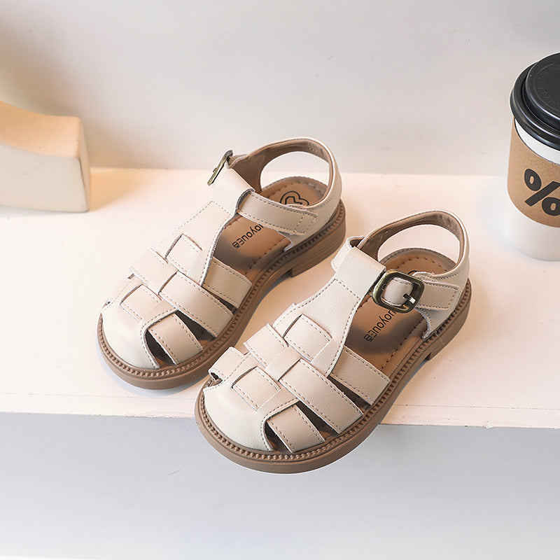 Wholesale Genuine Leather Children's Baotou Sandals