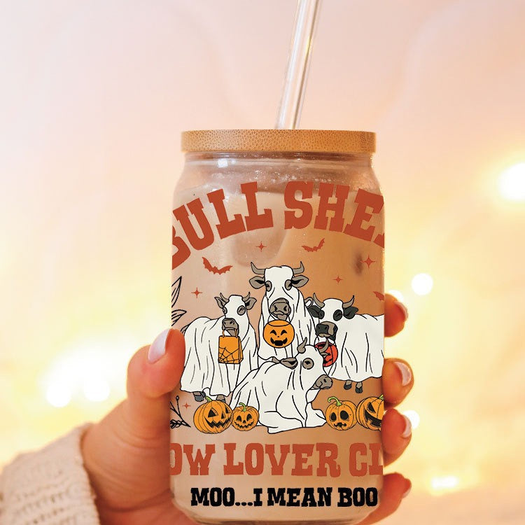 Wholesale Pumpkin calf Halloween 16oz Cup UV DTF Wraps