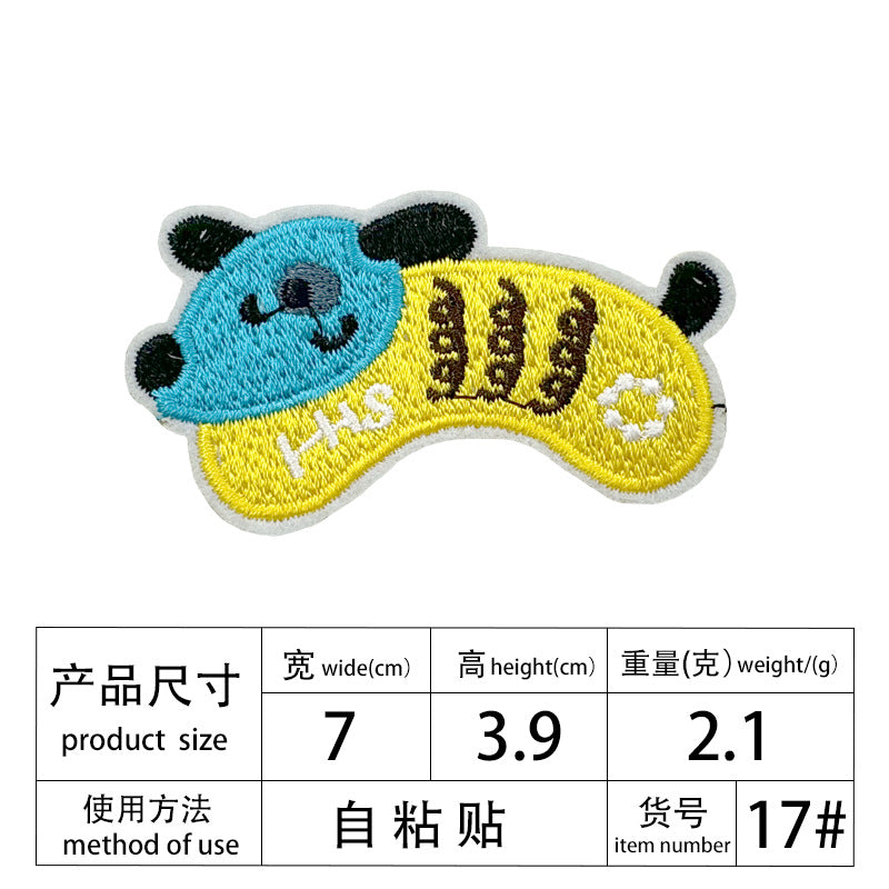 Wholesale 15pcs Cute Dachshund Embroidery DIY Patches