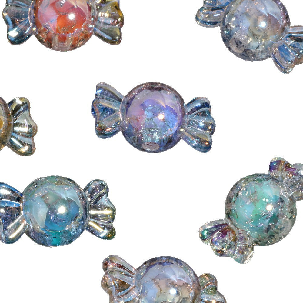 Wholesale 20PCS/Pack  Cute Acrylic Candy Beads Straight Hole Loose Beads DIY Mobile Phone Chain Key Chain Bag Chain Jewelry Accessories