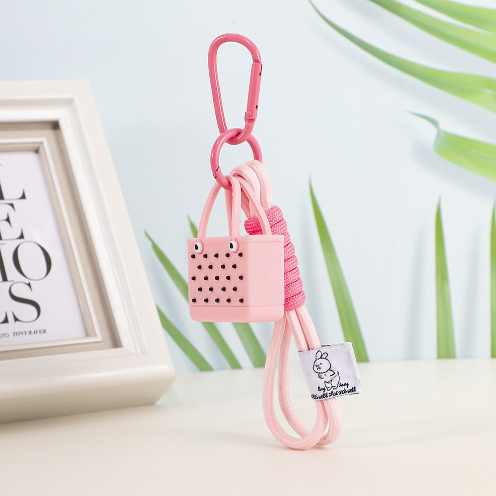 Wholesale Simulation Beach Bags Plastic Keychains