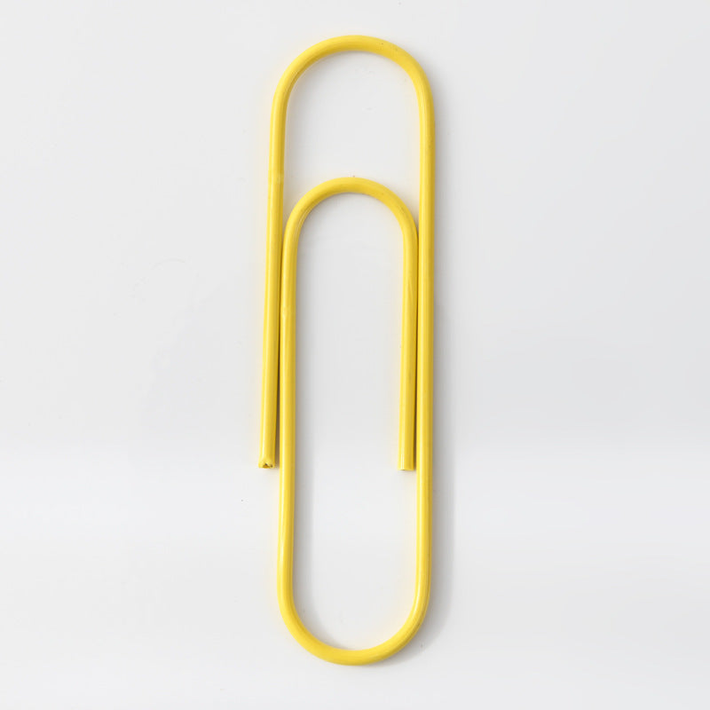 Wholesale Color paper clip 100mm large paper clip plastic-coated paper clip metal 10cm extra large paper clip