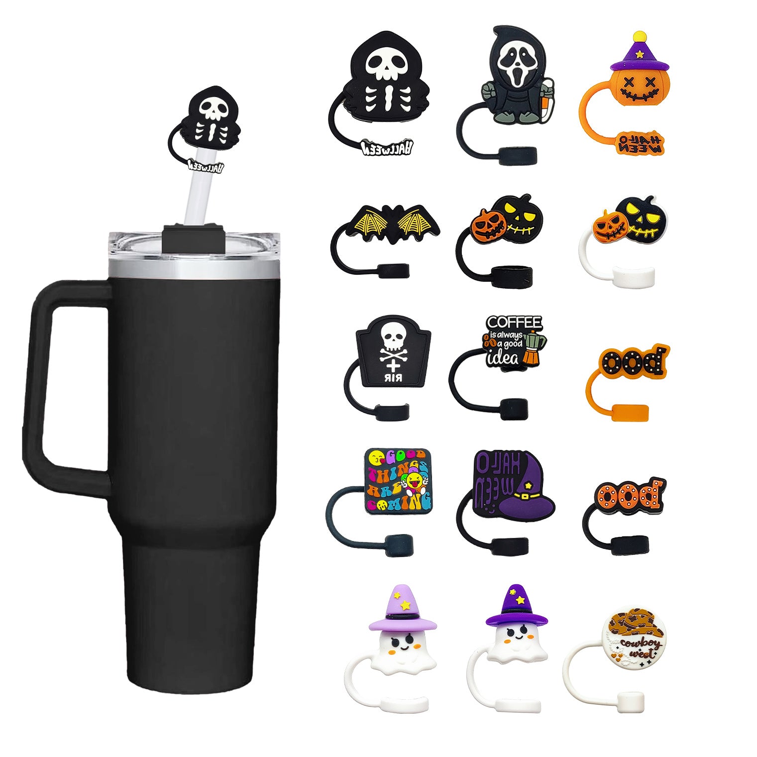 Wholesale 20pcs Food grade silicone hat straw cover