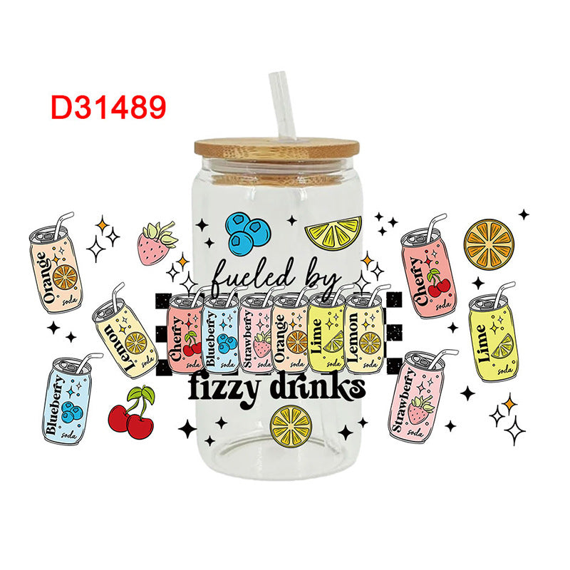 Wholesale Colorful Picnic  16oz Cup UV DTF Wraps