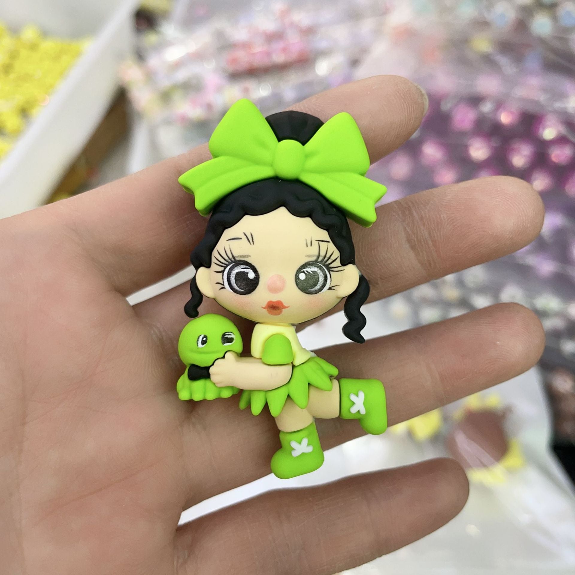 Wholesale Mixed batch live streaming hot selling soft rubber strawberry little girl DIY bead OLY Exclusive