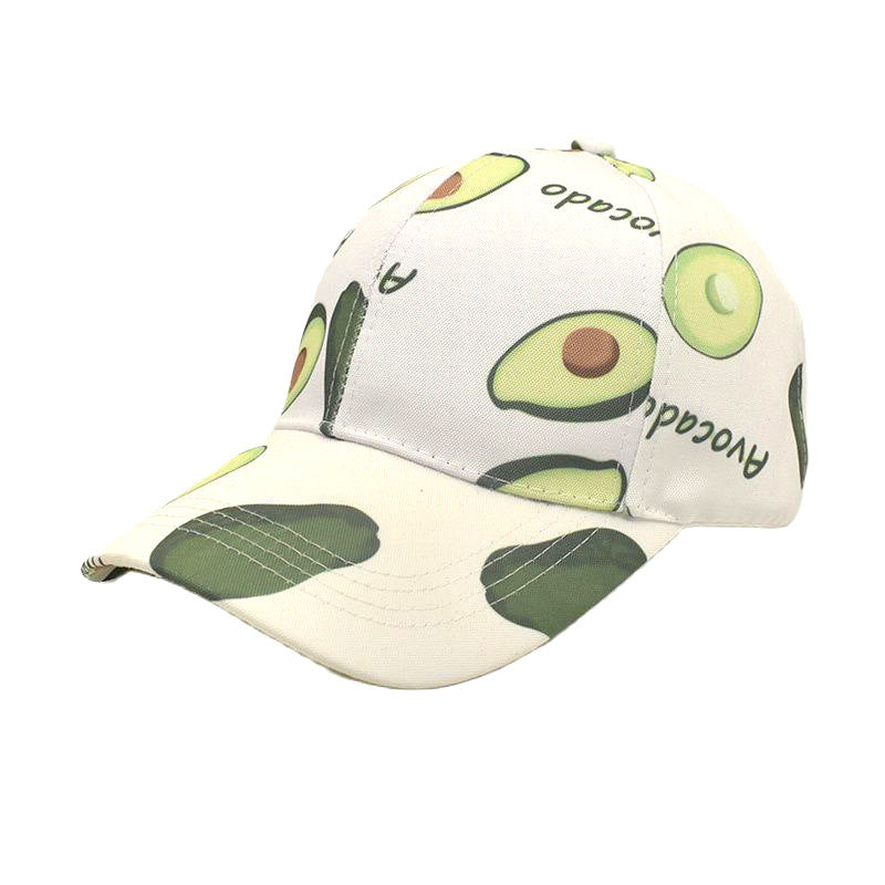 Capilla de béisbol con estampado de aguacate de algodón al por mayor