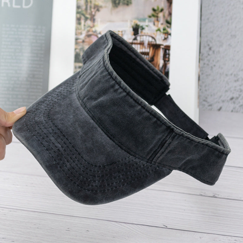 Wholesale Washed hollow hat summer outdoor sports breathable retro old baseball cap