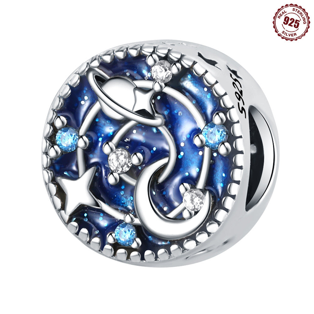 Wholesale Diverse Stars Moon Sun Pure Silver Charms
