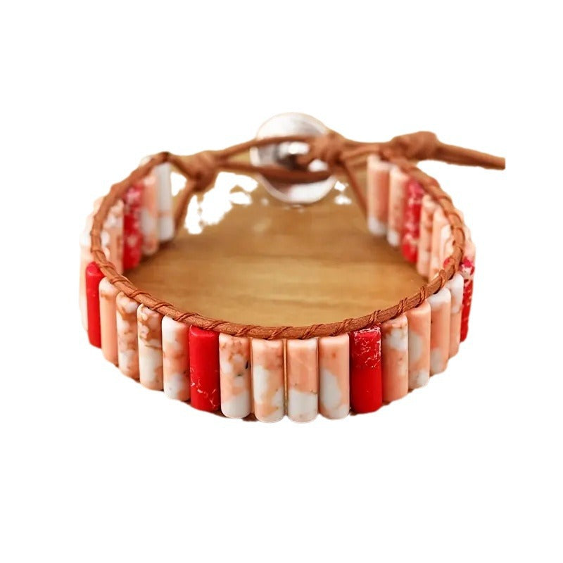 Wholesale Hand-woven Leather European and American Bohemian Creative Bracelet