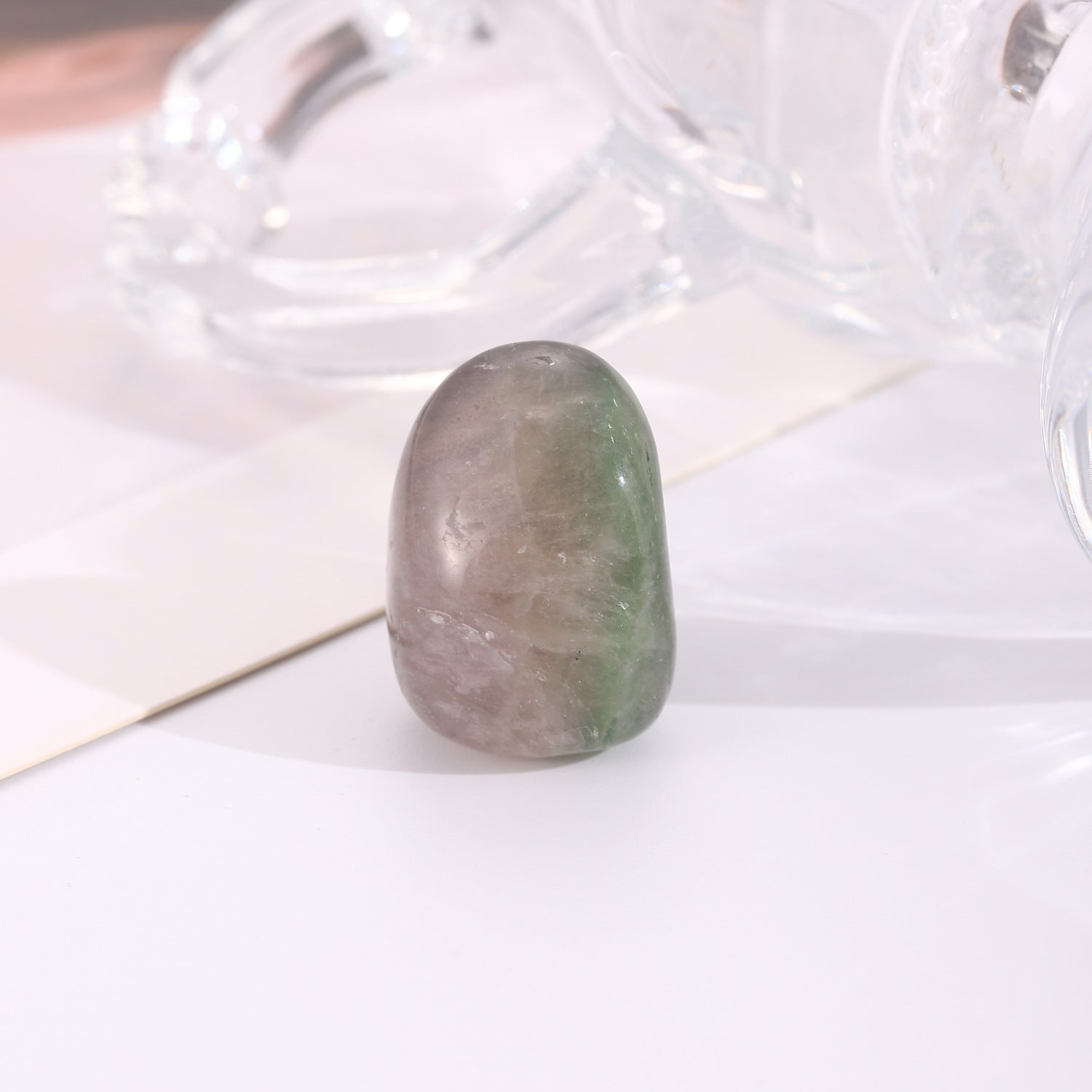 Wholesale  crystal stone net pocket woven metal net pocket necklace bamboo necklace pendant sweater chain adjustment chain