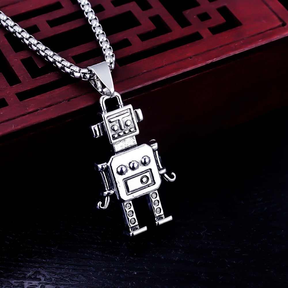 Wholesale Retro Lion Head Pendant Necklace Unisex Punk Rock Style Fashion Accessory