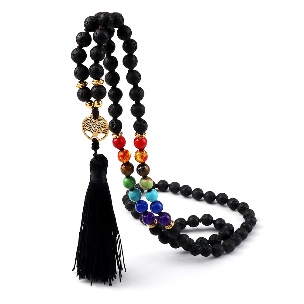 Brazalete de amatista de tigre estirado de tigre con cuentas de 8 mm