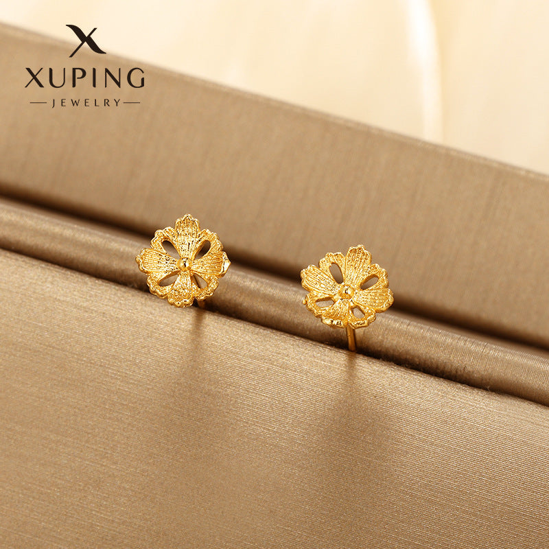 Wholesale Summer Simulated Flower High End, Niche Fashion Retro Earrings