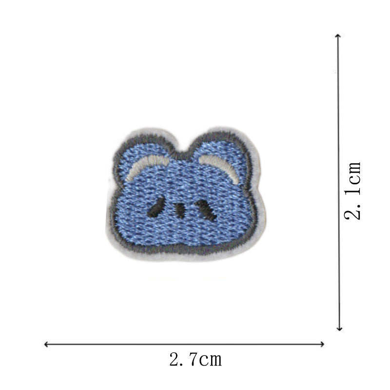 Wholesale Polyester Cotton Animal Embroidery Patches Cute Panda Dog Rabbit Designs For Kids Clothing DIY Craft Supply