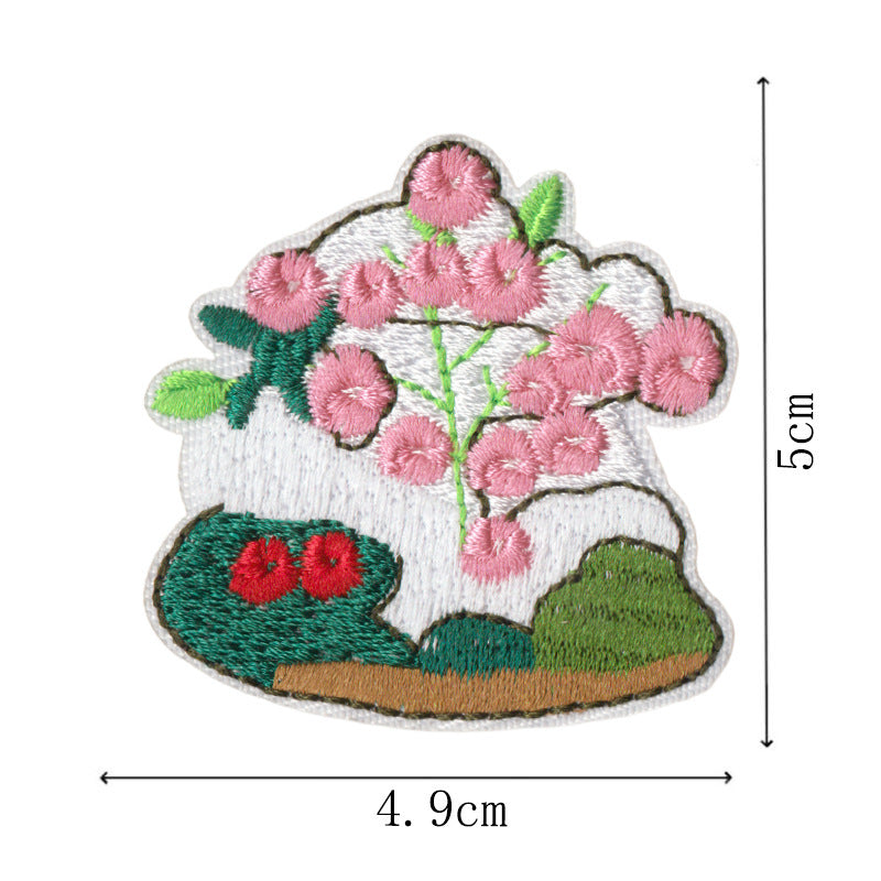 Wholesale Cartoon House Embroidered Patches Set Of 9 Trendy Iron On Sew On Applique For Doll Clothes Coats DIY Craft Gift