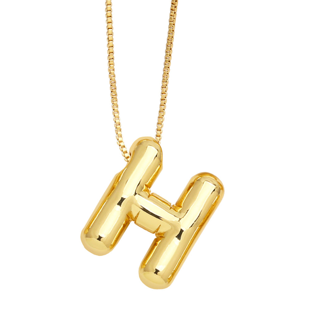 Wholesale 26 English Letters Necklace Clavicle Chain