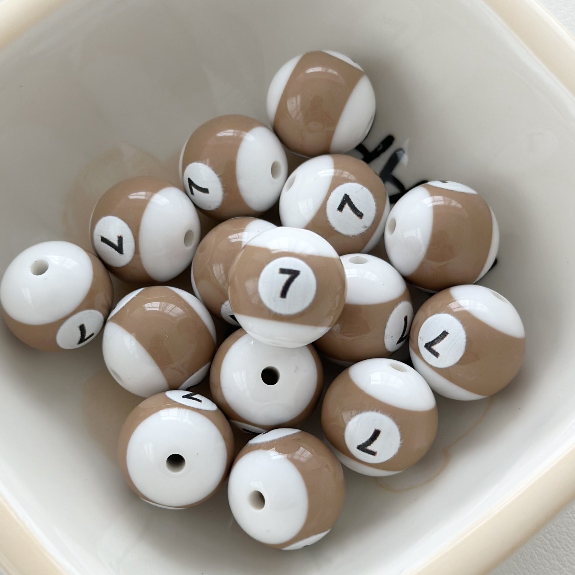 Wholesale 10PCS Billiard Beads Resin Beads Diy Beads
