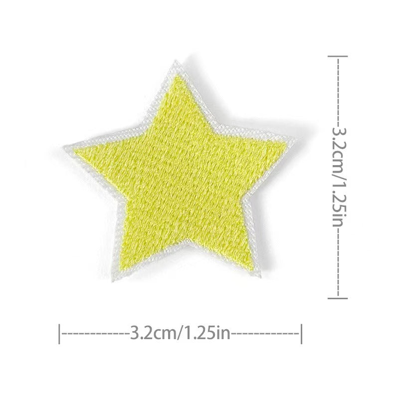 Wholesale Embroidered Star Patches 36 Pack Sew On Appliques For Clothing And Towels Fashion Accessory DIY Gift Resale