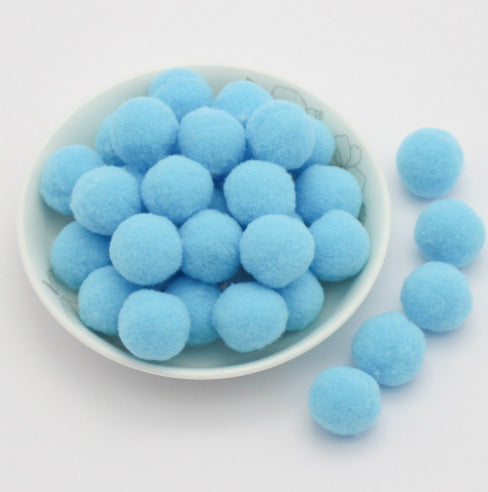 Wholesale 8mm diy handmade materials headdress accessories high elastic wool ball colorful wool ball no hole