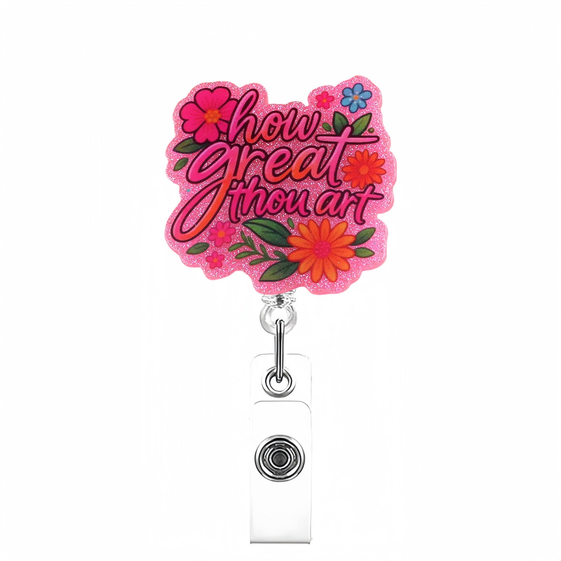 Wholesale acrylic stethoscope bow nurse themed telescopic rotating clip