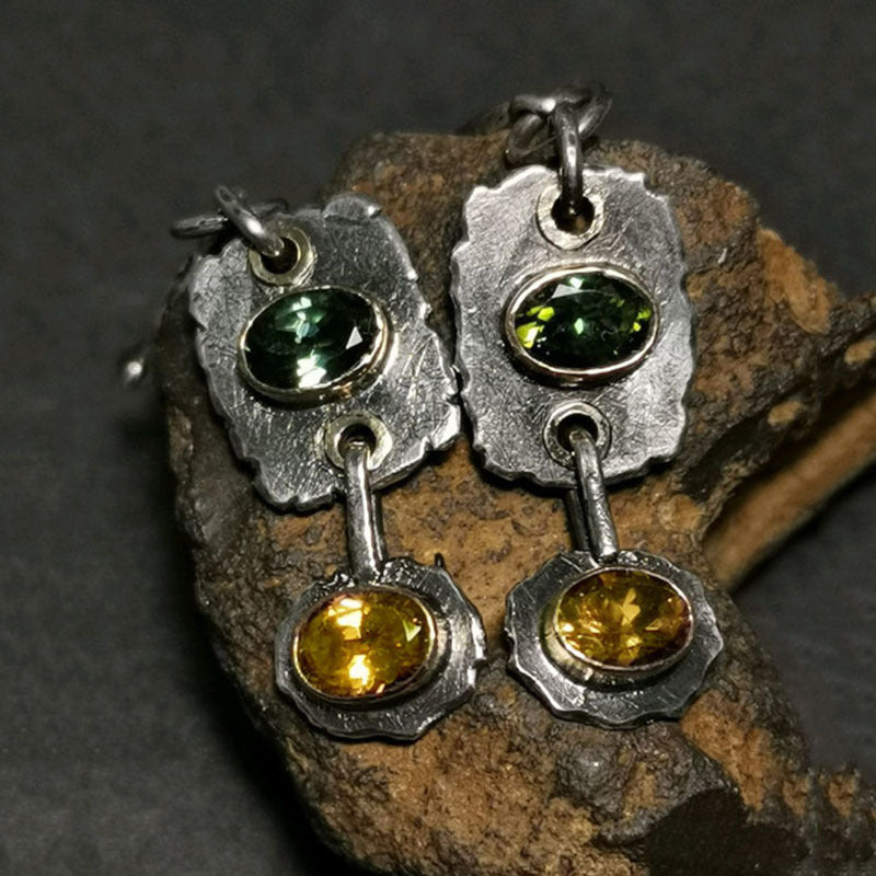 Wholesale Zirconia Vintage Metal Earrings