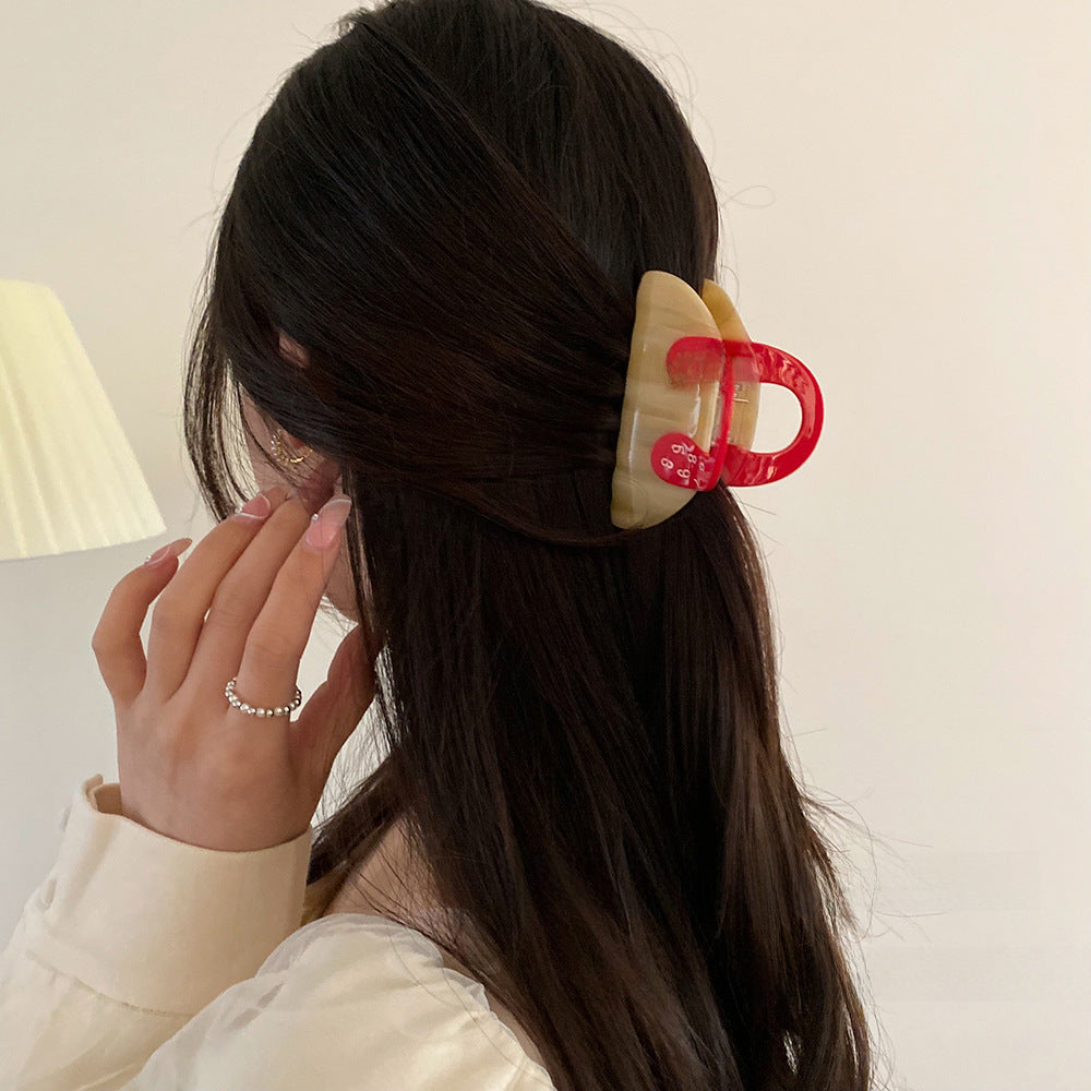 Wholesale Tulip Cherry Clamp Premium Handbag Cute Dalmatian Shark Clip Hair Accessories