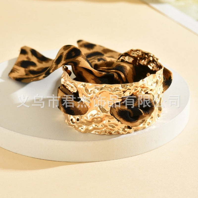 Wholesale ality Leopard f Bracelet Golden Convex Bracelet